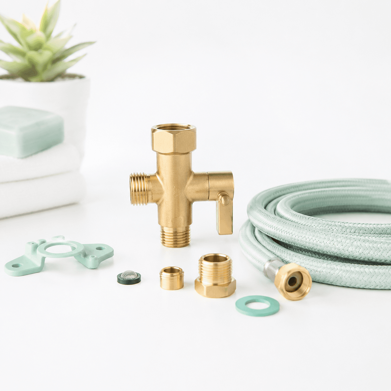Bidet Warm-Water T-Valve Kit